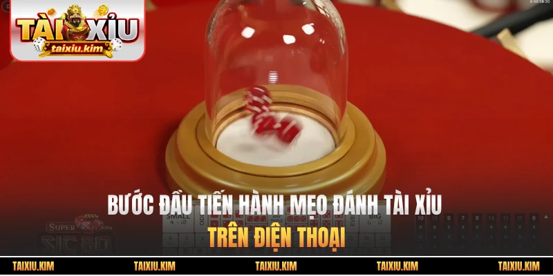 Bước đầu tiến hành mẹo đánh tài xỉu trên điện thoại