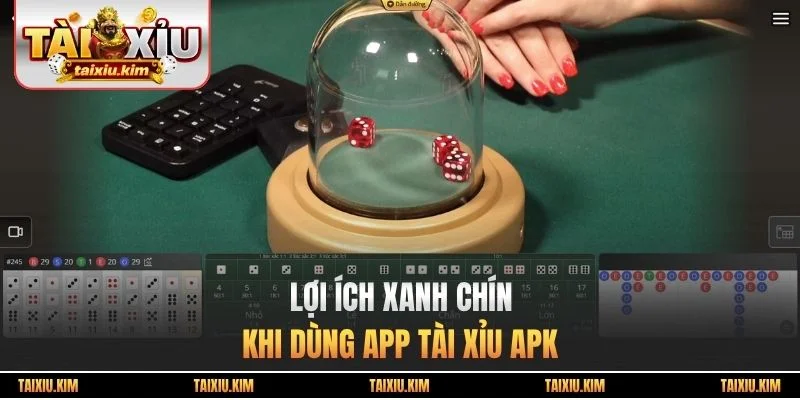 Lợi ích xanh chín khi dùng app tài xỉu apk