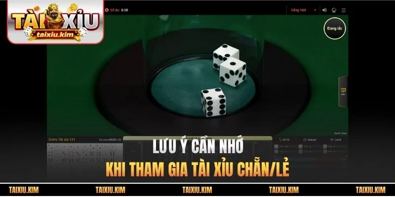 Lưu ý cần nhớ khi tham gia tài xỉu chẵn/lẻ