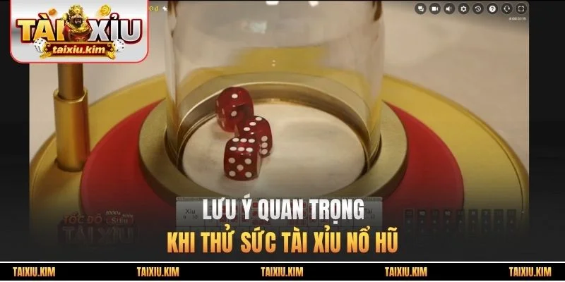 Lưu ý quan trọng khi thử sức tài xỉu Nổ Hũ